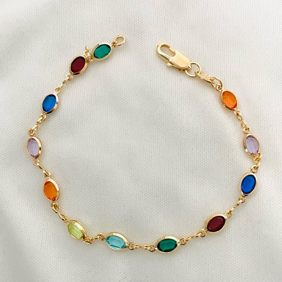 Multicolor Crystal Bracelet - Picture 8 of 14